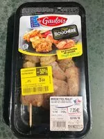 Mängden socker i Brochette de poulet thym citron