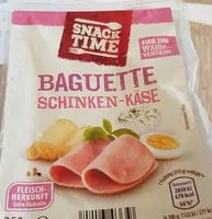 Mängden socker i Snack Time Baguette Salami käse