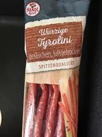 Mängden socker i Tyrolini