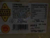 Mängden socker i Grana Padano Dop