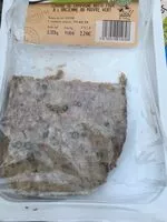 Mängden socker i Terrine de campagne rotie four a l'ancienne au pouvre vert