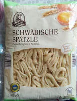Mängden socker i Schwäbische Spätzle