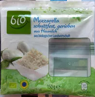 Mängden socker i Mozzarella, schnittfest, gerieben, aus Heumilch