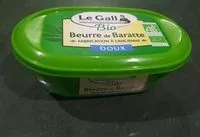 Mängden socker i Beurre de Baratte