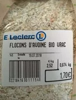 Mängden socker i Flocons d'avoine bio vrac