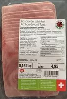 Mängden socker i Jambon devant Toast