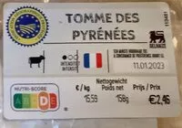 Mängden socker i Tommes de Pyrénées