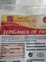 Mängden socker i Longaniza de pascua