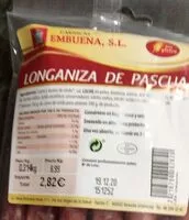 Mängden socker i Longaniza de pascua