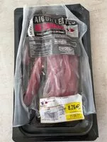 Mängden socker i Aiguillettes de canard