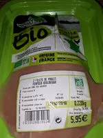 Mängden socker i filets de poulet fermier biologique