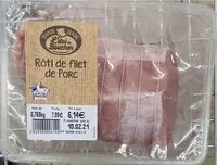 Mängden socker i Rôti de filet de porc