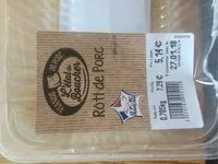 Mängden socker i Roti de porc