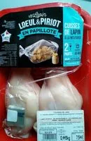 Mängden socker i Cuisse de lapin a la moutarde en papillotte