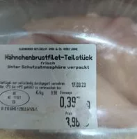Mängden socker i Hähnchenbrustfilet-Teilstück