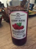 Mängden socker i Sirop de framboise