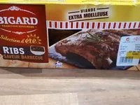 Mängden socker i Ribs saveur barbecue