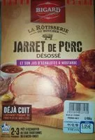 Mängden socker i Jarret de porc désossé et son jus d'échalotes & moutarde