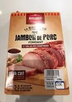 Mängden socker i Jambon de porc fondant