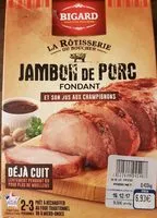 Mängden socker i Jambon de porc fondant et son jus aux champignons