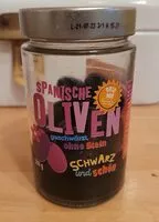 Mängden socker i Spanische Oliven geschwärzt, ohne Stein
