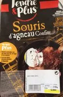 Mängden socker i Souris d'agneau confite