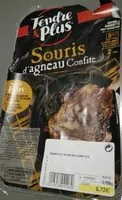 Mängden socker i Souris d'agneau Confite