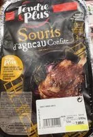 Mängden socker i Souris agneau confite