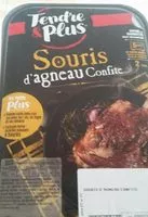 Mängden socker i Souris d'agneau  confite