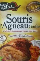 Mängden socker i Souris d'agneau confite