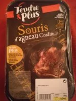 Mängden socker i Souris d'agneau confite