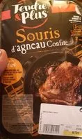 Mängden socker i Souris d'agneau confite