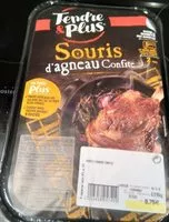 Mängden socker i Souris d'agneau confite