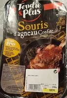 Mängden socker i Souris d'agneau confite