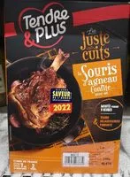 Mängden socker i Souris d'agneau confite avec os