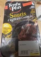 Mängden socker i Souris d'agneau Confite