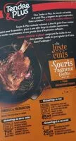 Mängden socker i Souris d'agneau confite avec os