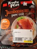 Mängden socker i Jambonneau de porc cuit