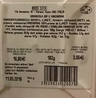 Mängden socker i Gorgonzola DOP Mascarpone