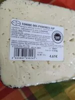 Mängden socker i Tomme des Pyrénées IGP