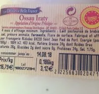 Mängden socker i Ossau Iraty