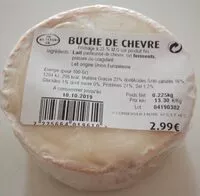 Mängden socker i Bûche de chèvre
