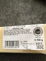 Mängden socker i Beaufort AOP