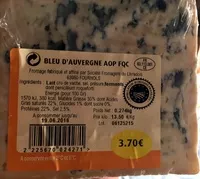 Mängden socker i bleu d'Auvergne AOC (30% MG)