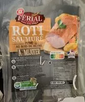 Mängden socker i Rôti de porc fumé et saumuré