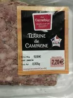 Mängden socker i Terrine de campagne