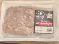 Mängden socker i Terrine de campagne