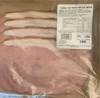 Mängden socker i Jambon cuit italien rôti aux herbes