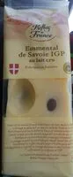 Mängden socker i Emmental de Savoie IGP au lait cru