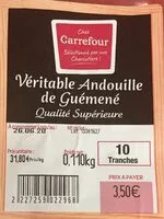 Mängden socker i Andouille de guémené